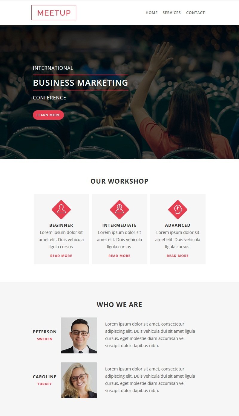 Meetup - Demo -1 - Multipurpose Responsive Email